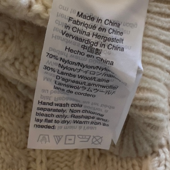 J.Crew Popcorn Cable Knit Lambswool Sweater Ivory - Picture 8 of 12